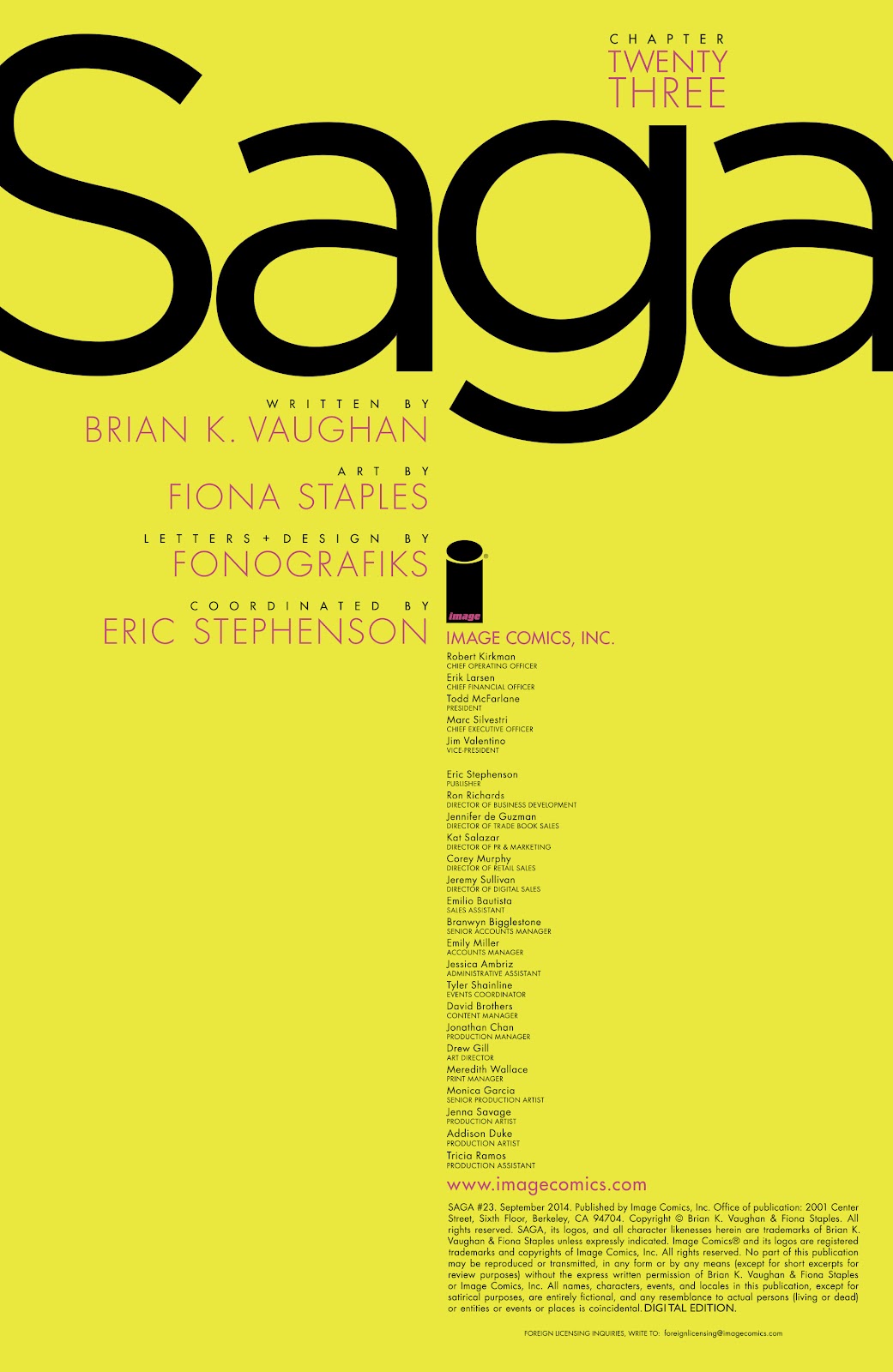 Saga Issue #23 - Page 2