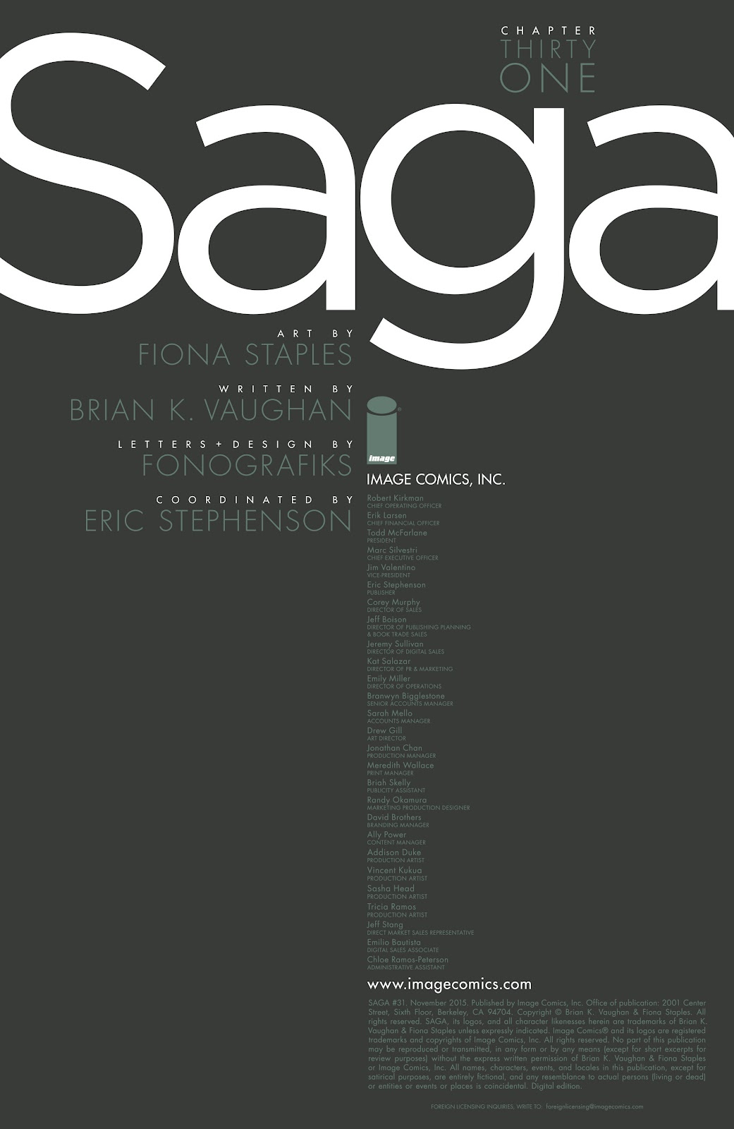 Saga Issue #31 - Page 2