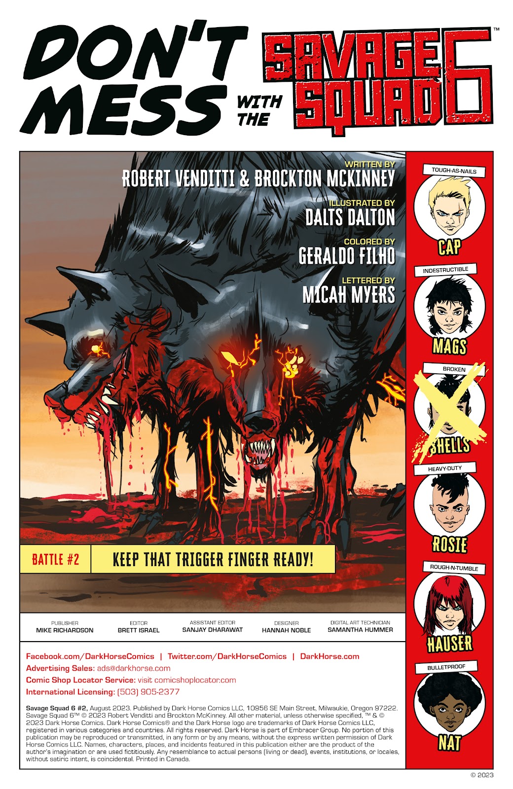 Savage Squad 6 Issue #2 - Page 2