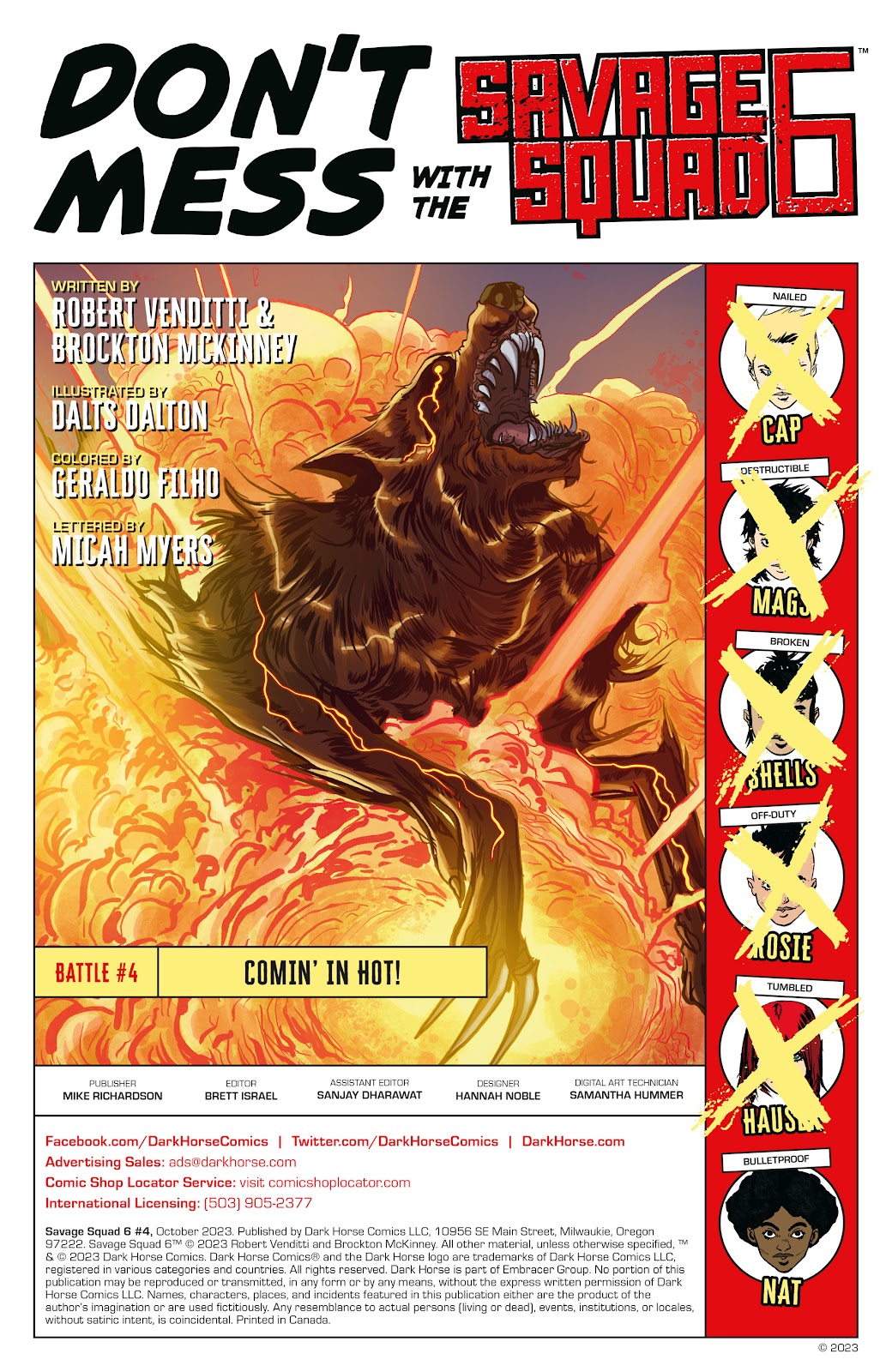 Savage Squad 6 Issue #4 - Page 2