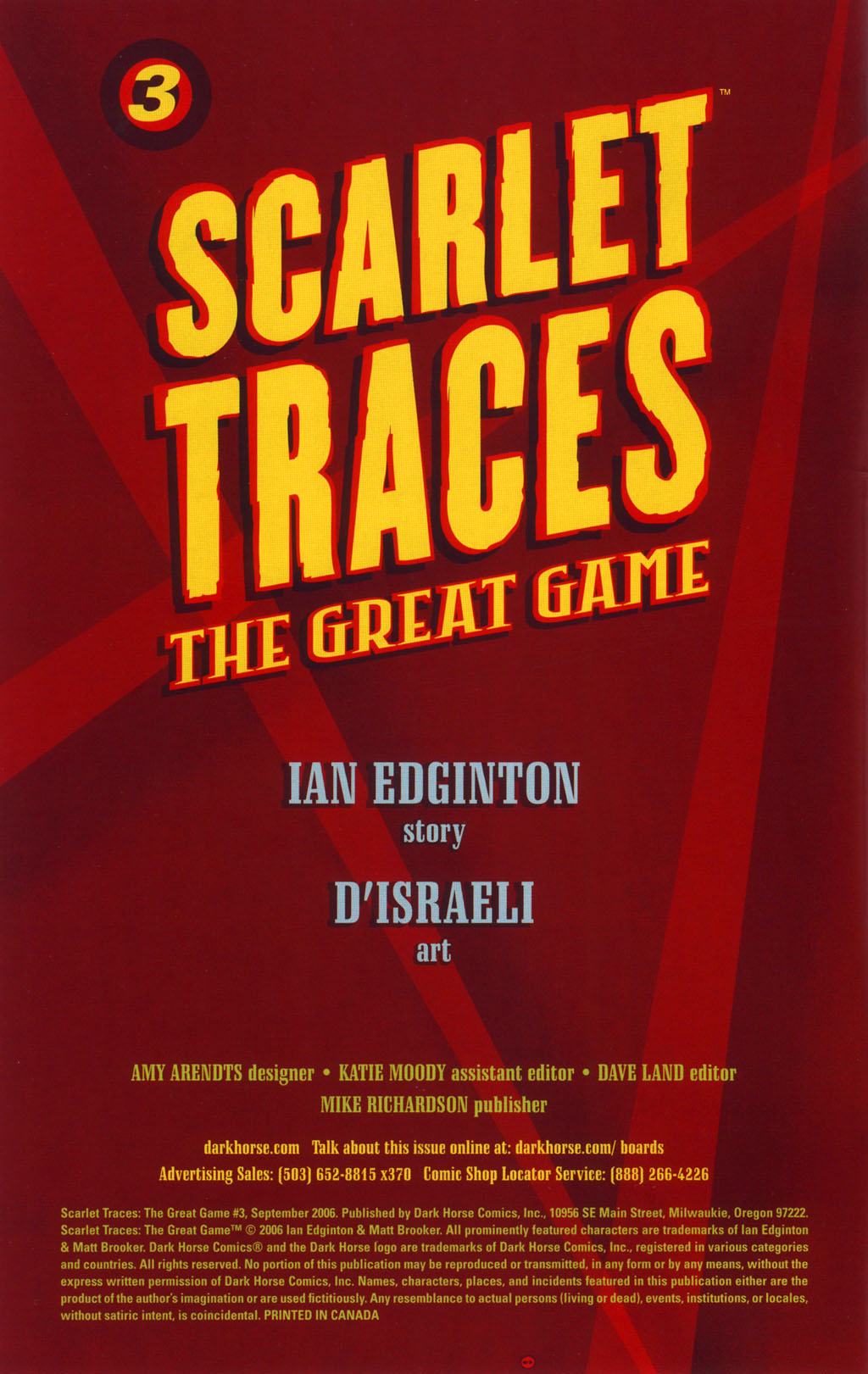 Scarlet Traces: The Great Game Issue #3 - Page 2