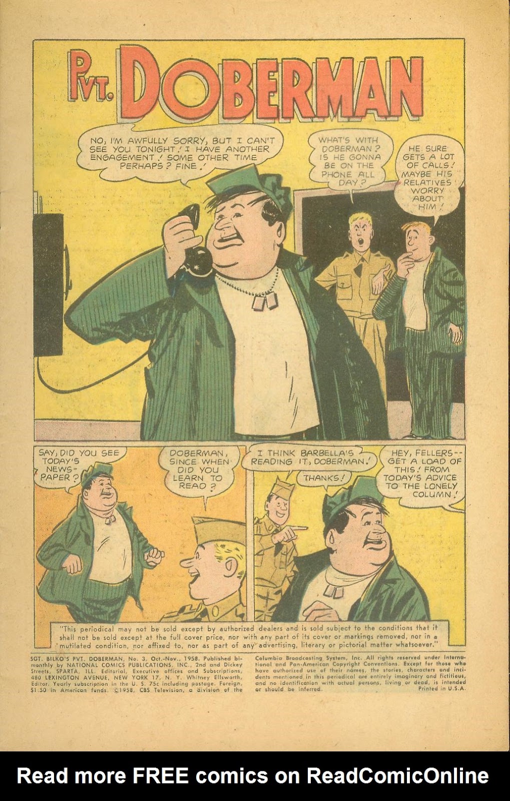 Sgt. Bilko's Pvt. Doberman Issue #3 - Page 3