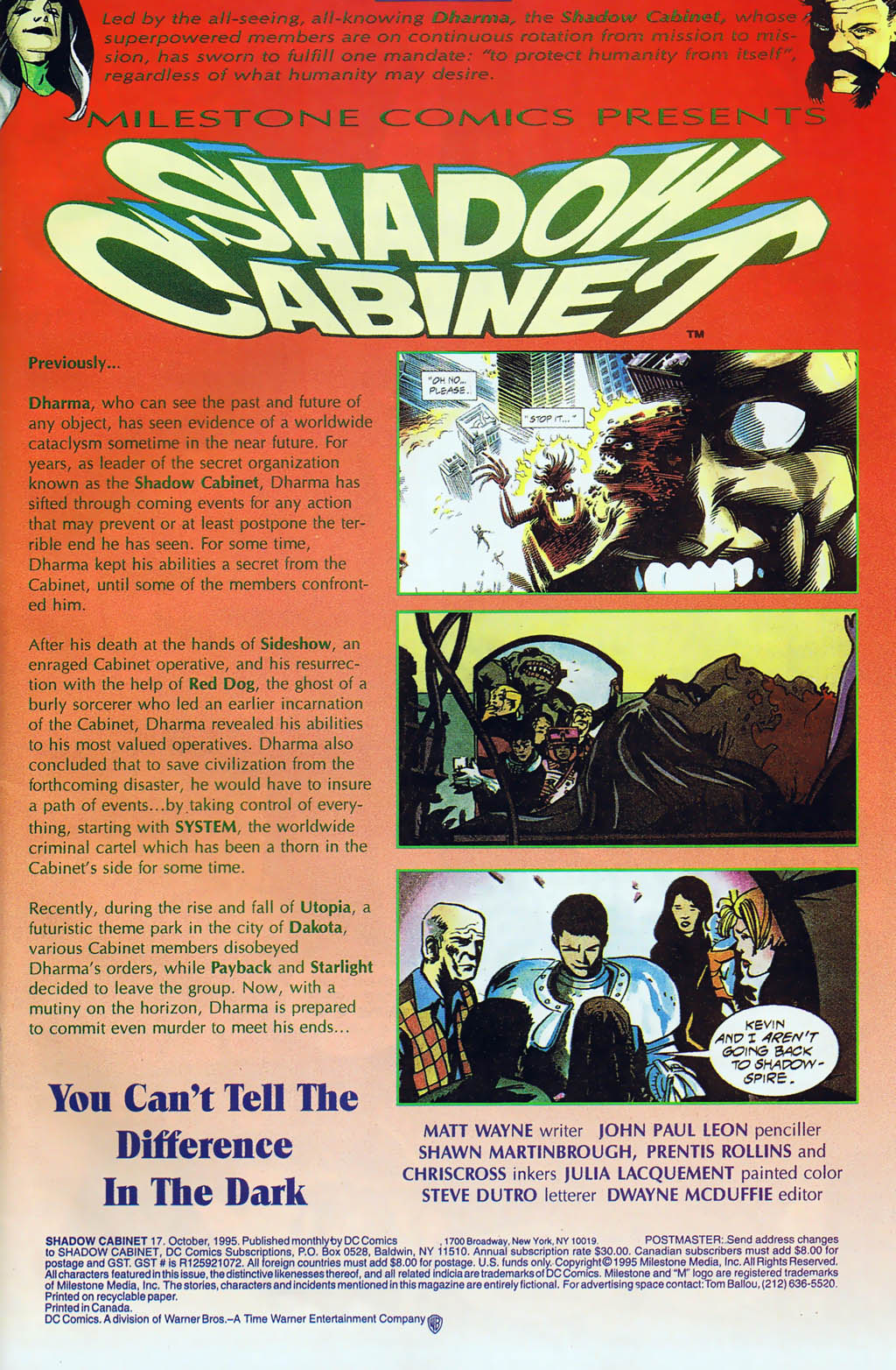 Shadow Cabinet Issue #17 - Page 2