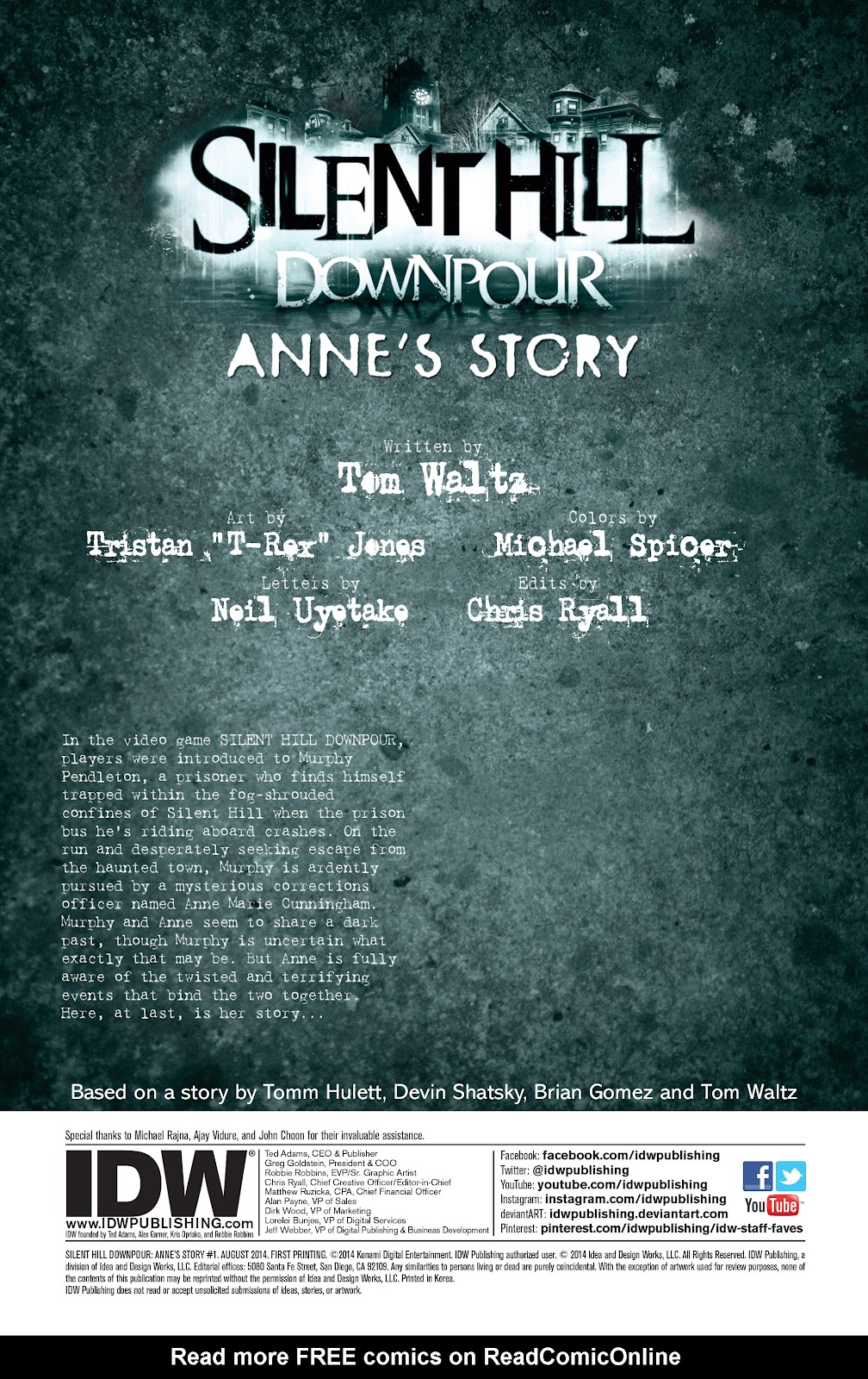 Silent Hill Downpour: Anne's Story Issue #1 - Page 2