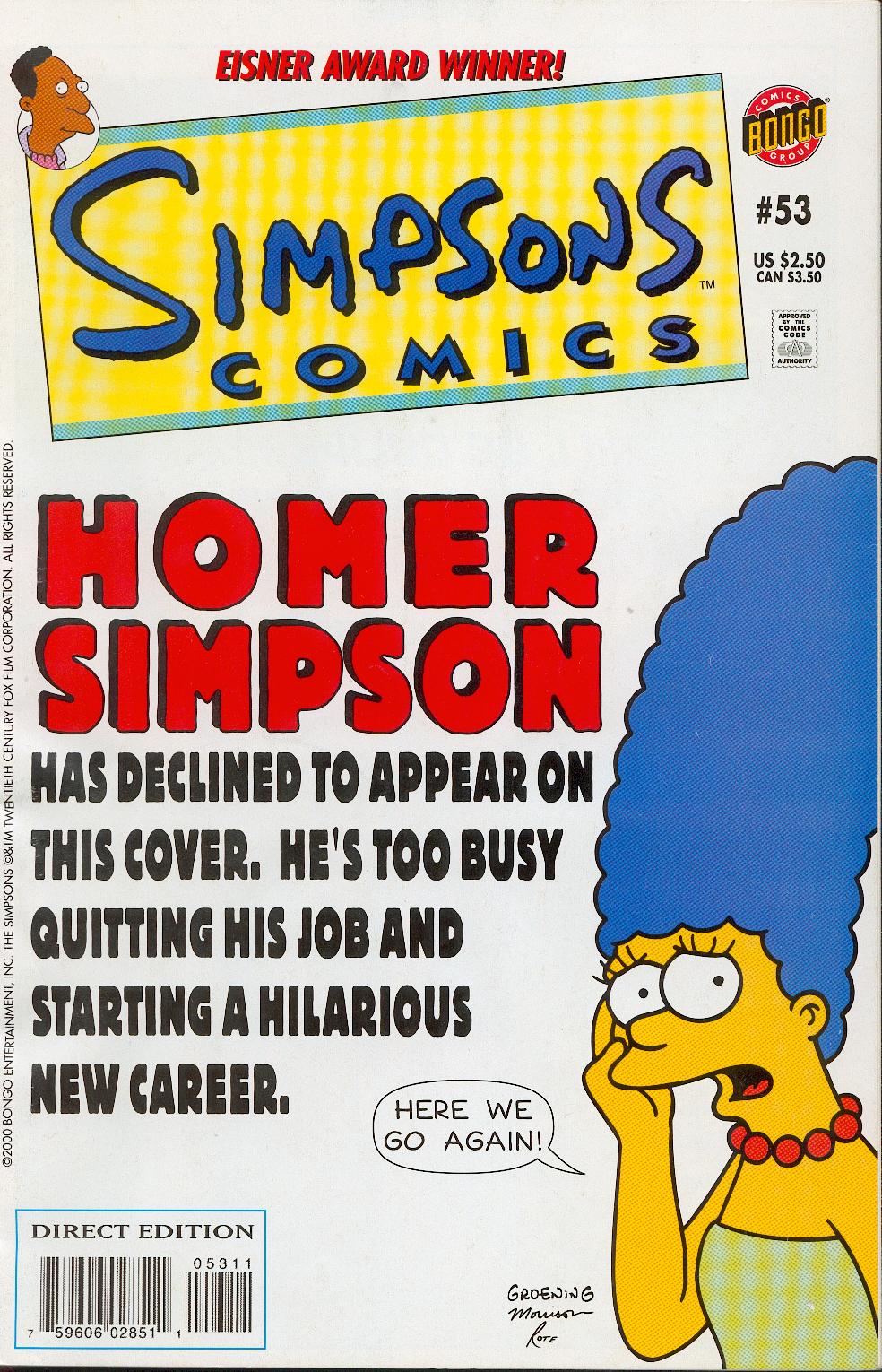 Simpsons Comics Issue #53 - Page 1