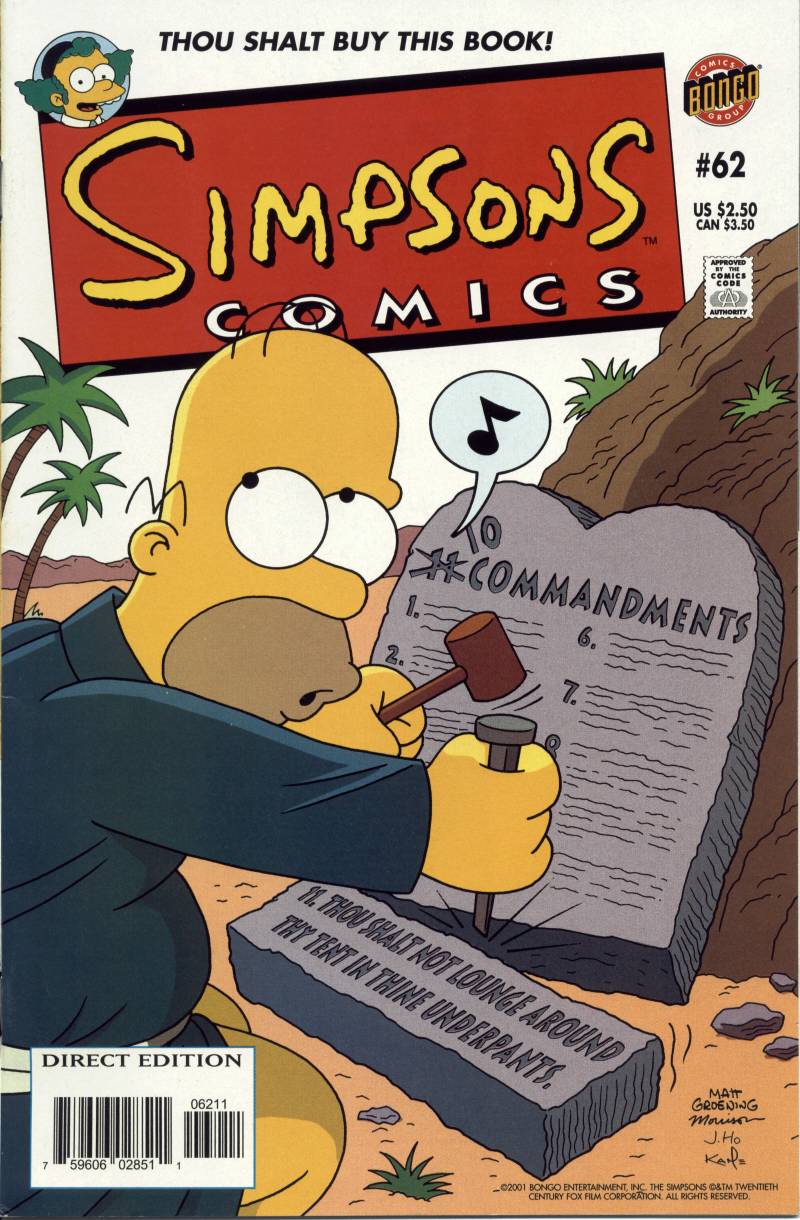 Simpsons Comics Issue #62 - Page 1