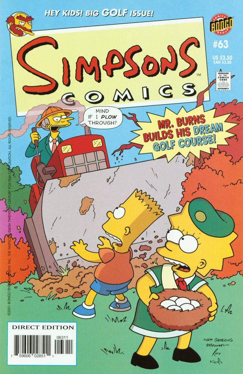 Simpsons Comics Issue #63 - Page 1