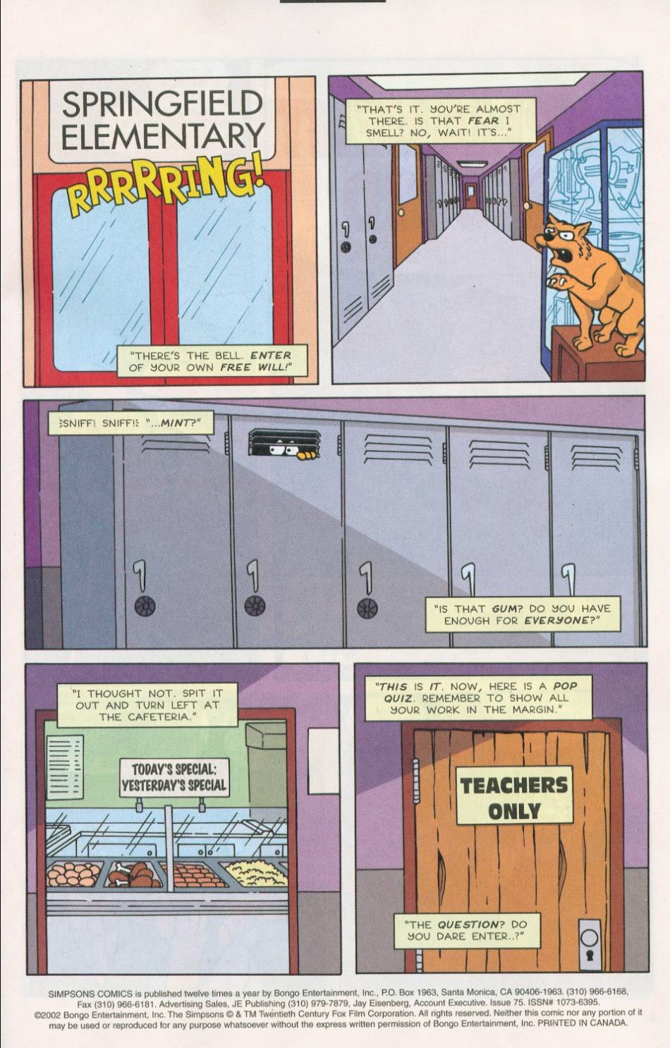 Simpsons Comics Issue #75 - Page 2