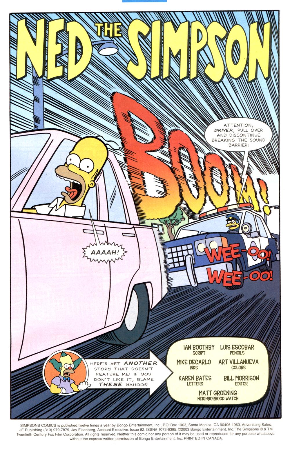Simpsons Comics Issue #82 - Page 2
