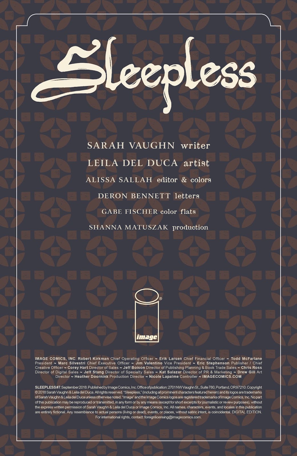 Sleepless Issue #7 - Page 2