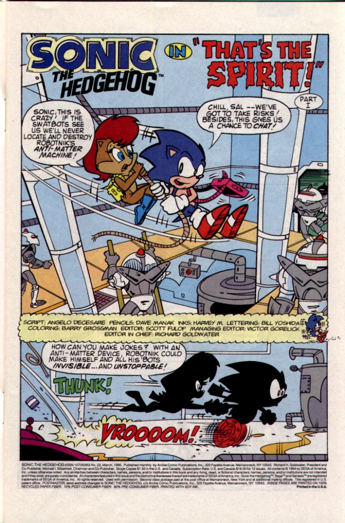 Sonic The Hedgehog (1993) Issue #20 - Page 2
