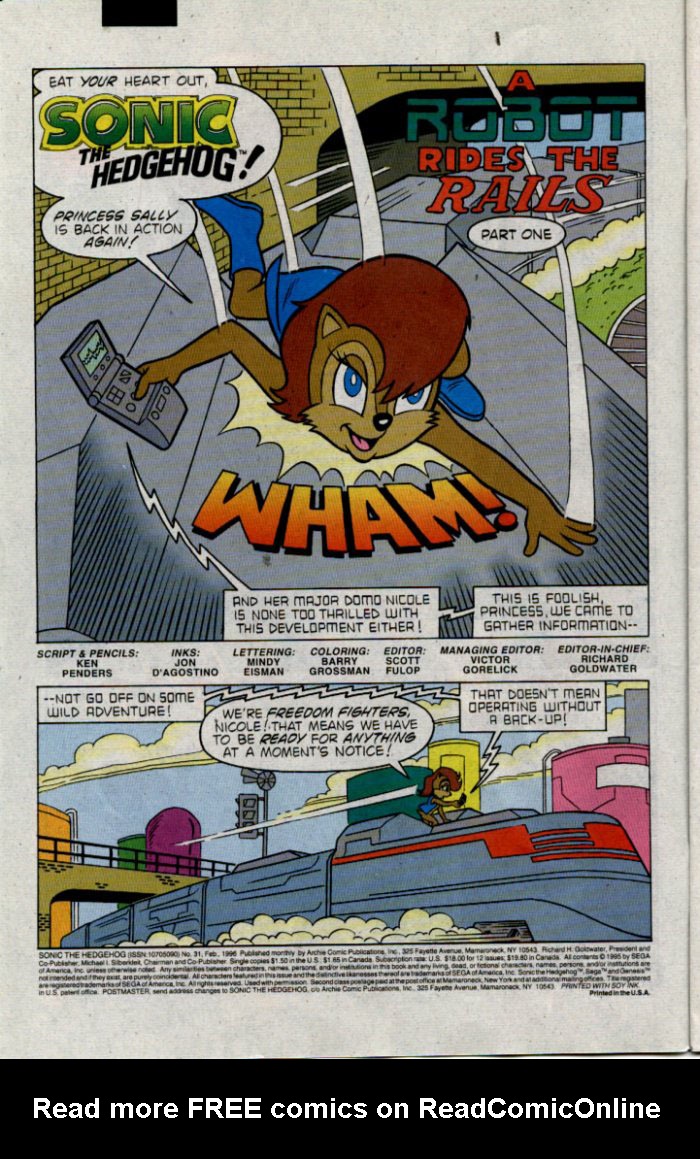 Sonic The Hedgehog (1993) Issue #31 - Page 3