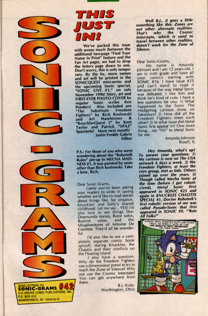 Sonic The Hedgehog (1993) Issue #42 - Page 27