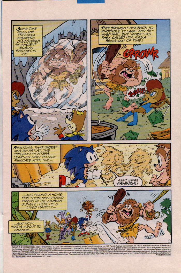 Sonic The Hedgehog (1993) Issue #45 - Page 2
