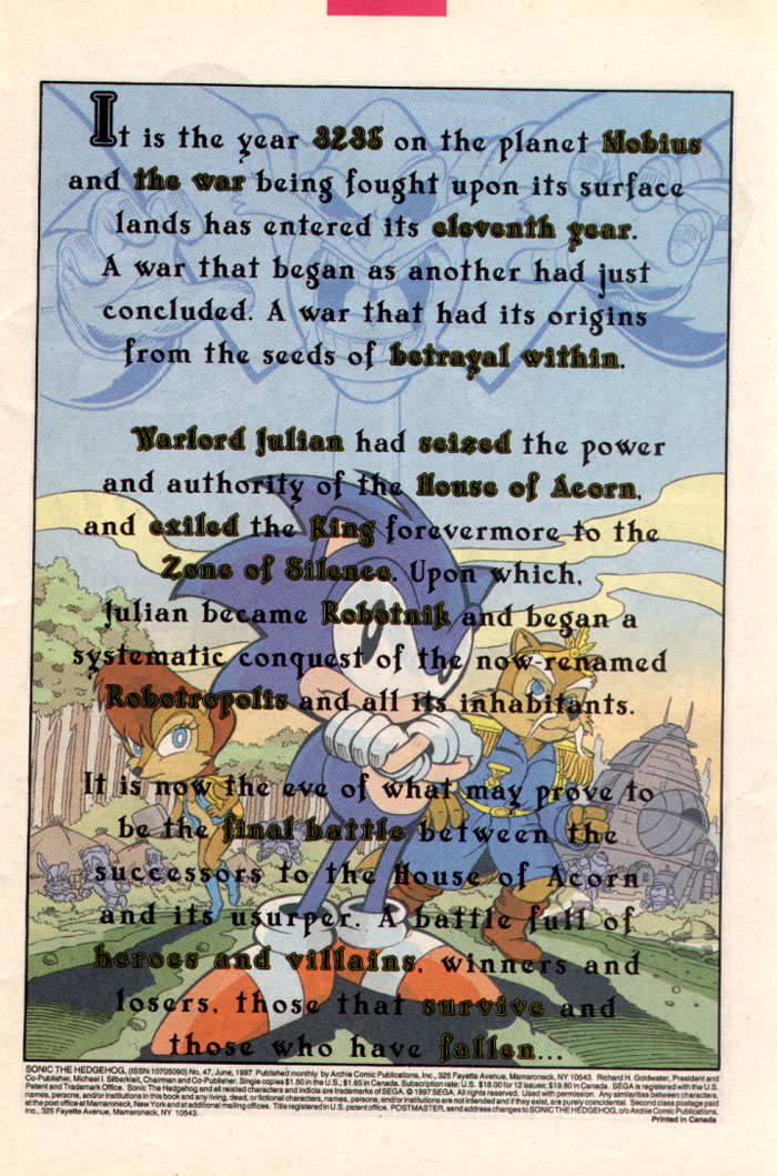Sonic The Hedgehog (1993) Issue #47 - Page 2