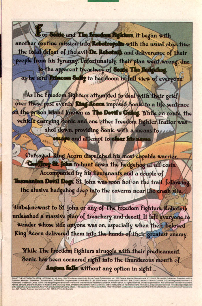Sonic The Hedgehog (1993) Issue #49 - Page 2