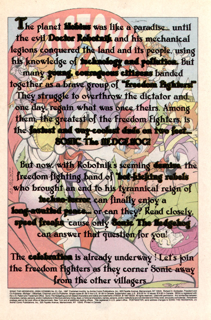 Sonic The Hedgehog (1993) Issue #51 - Page 2