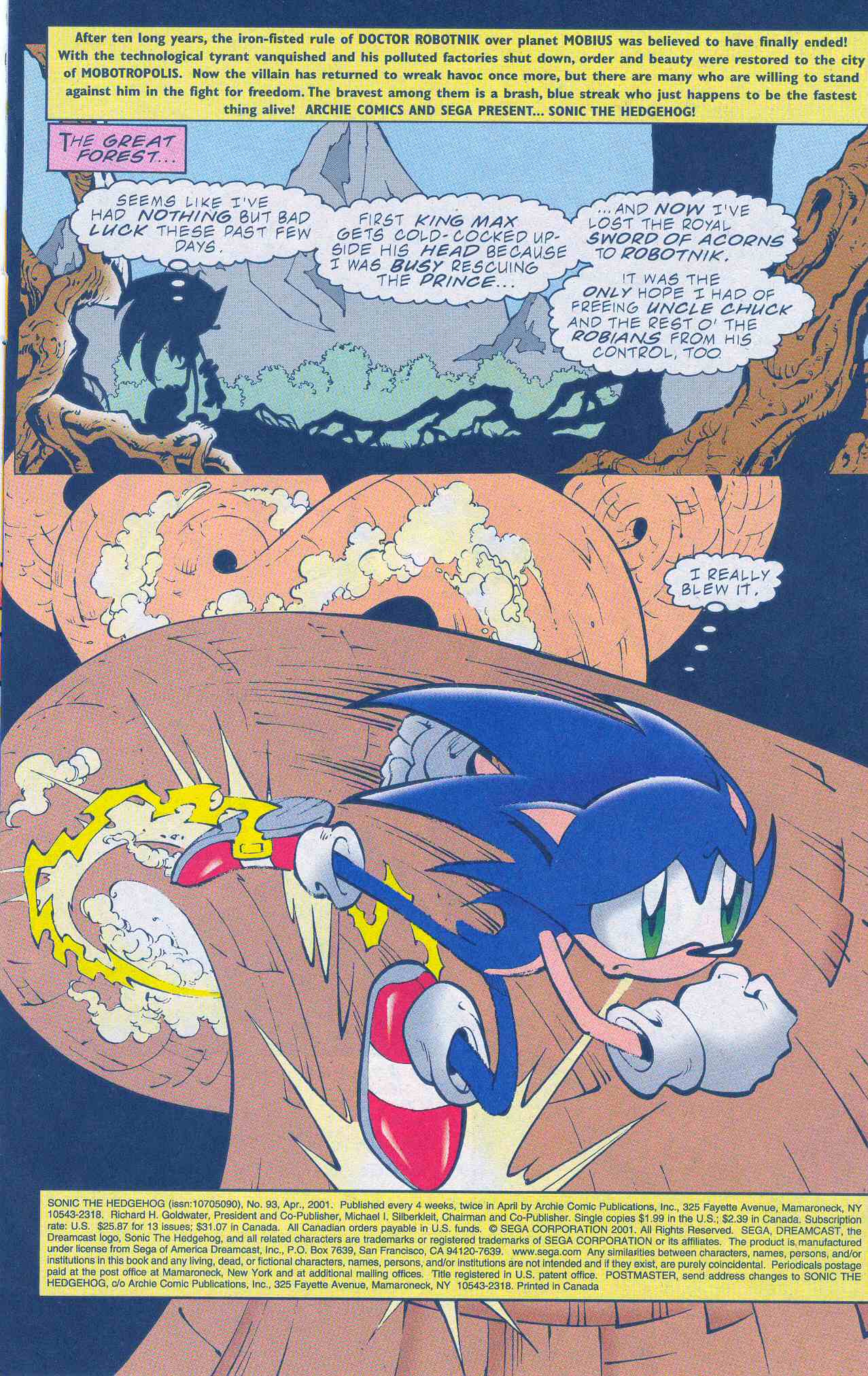 Sonic The Hedgehog (1993) Issue #93 - Page 2