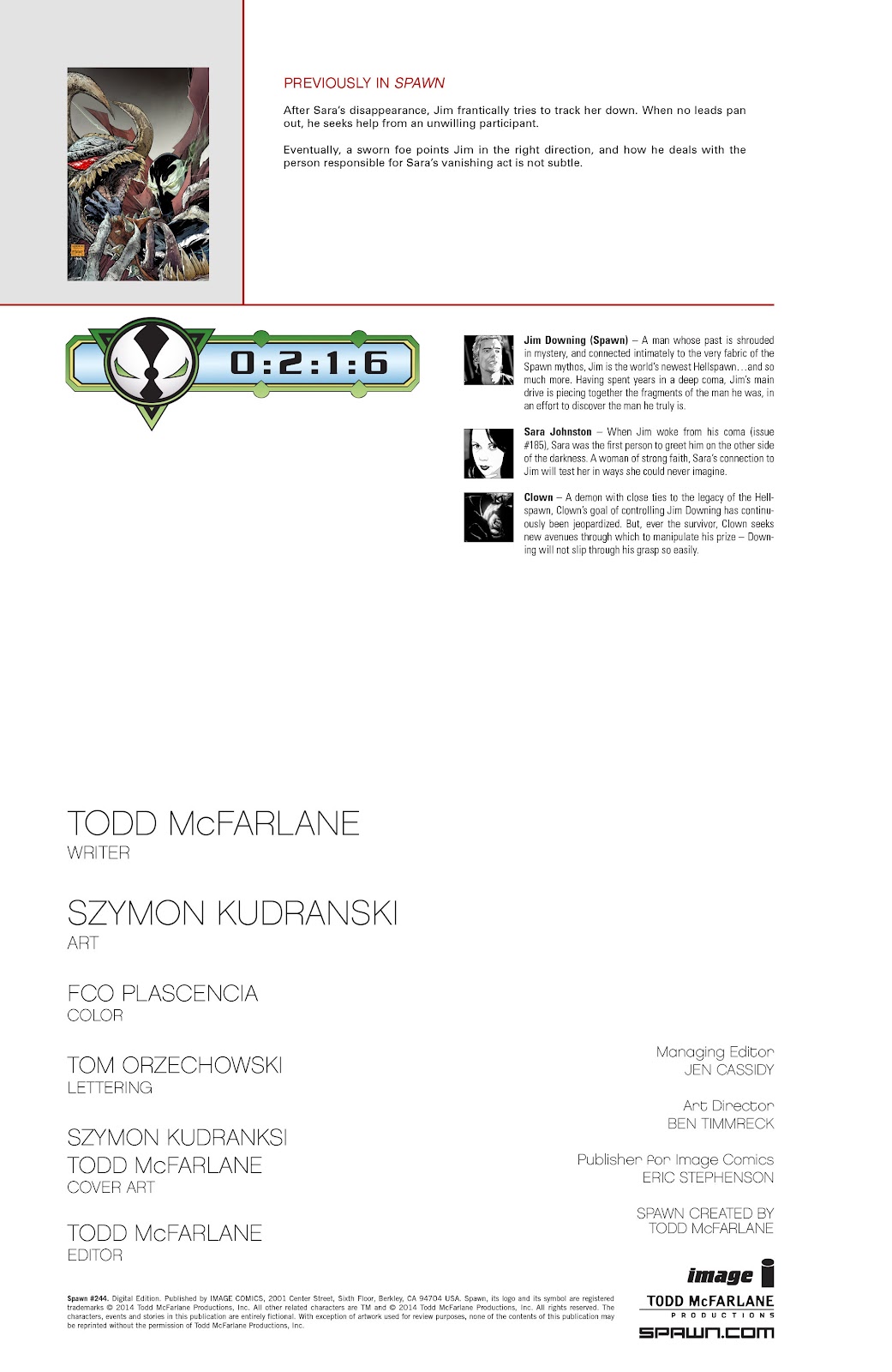 Spawn Issue #244 - Page 2