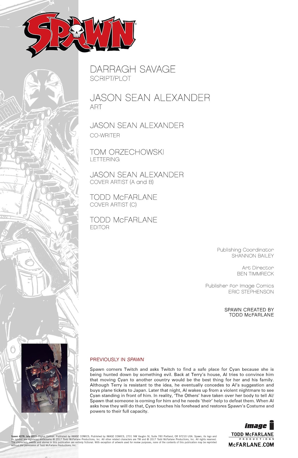 Spawn Issue #276 - Page 2