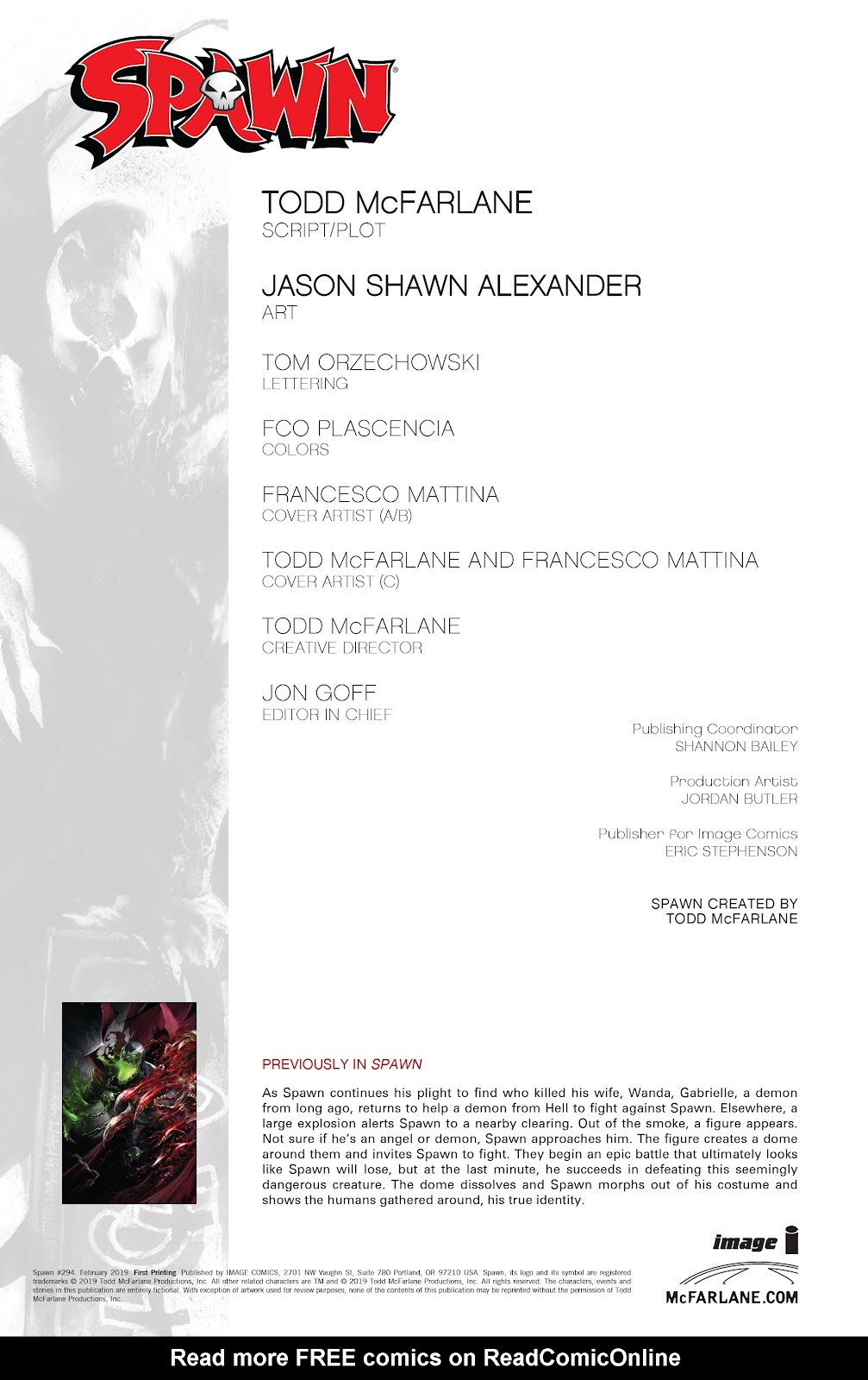 Spawn Issue #294 - Page 2