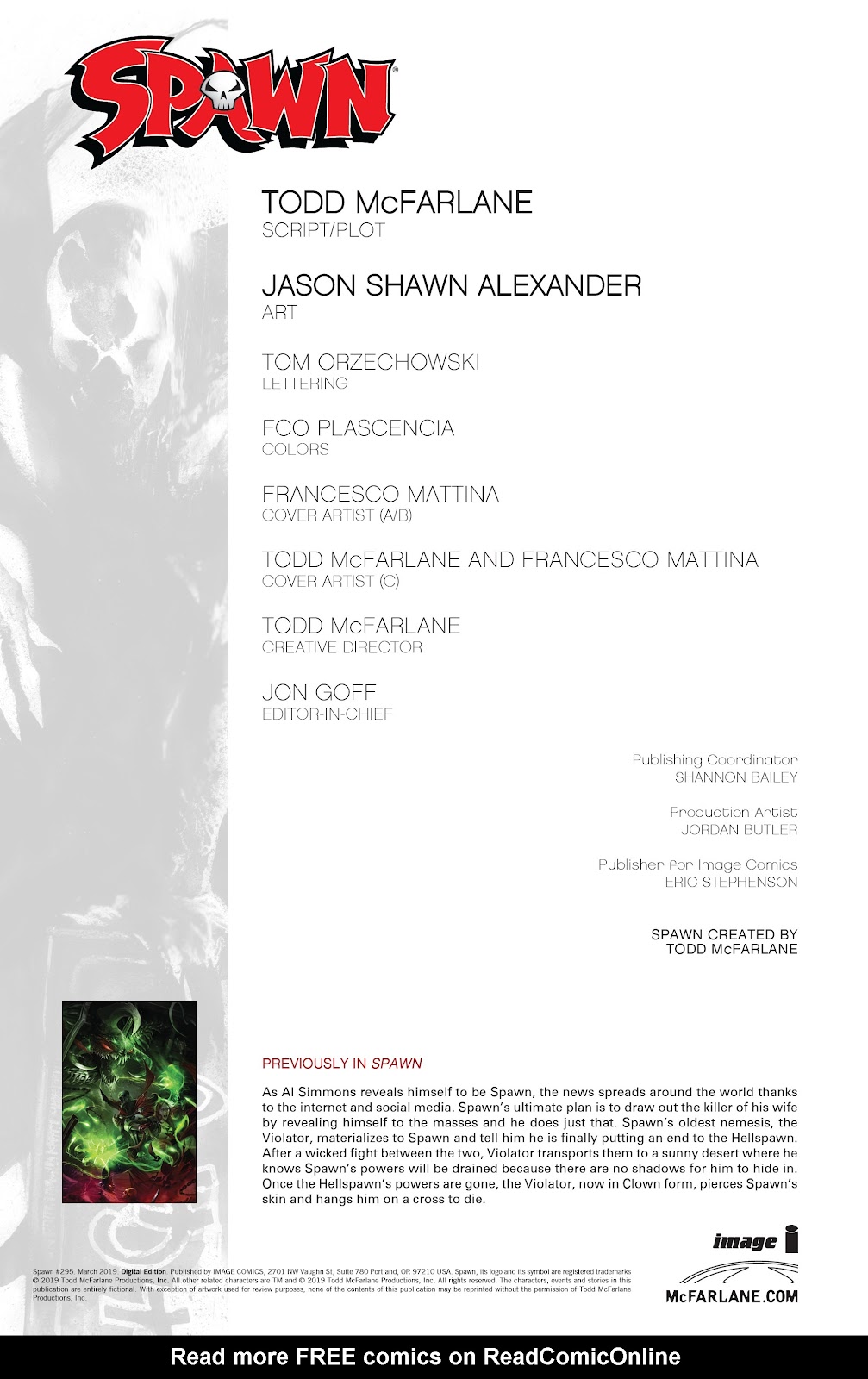 Spawn Issue #295 - Page 2