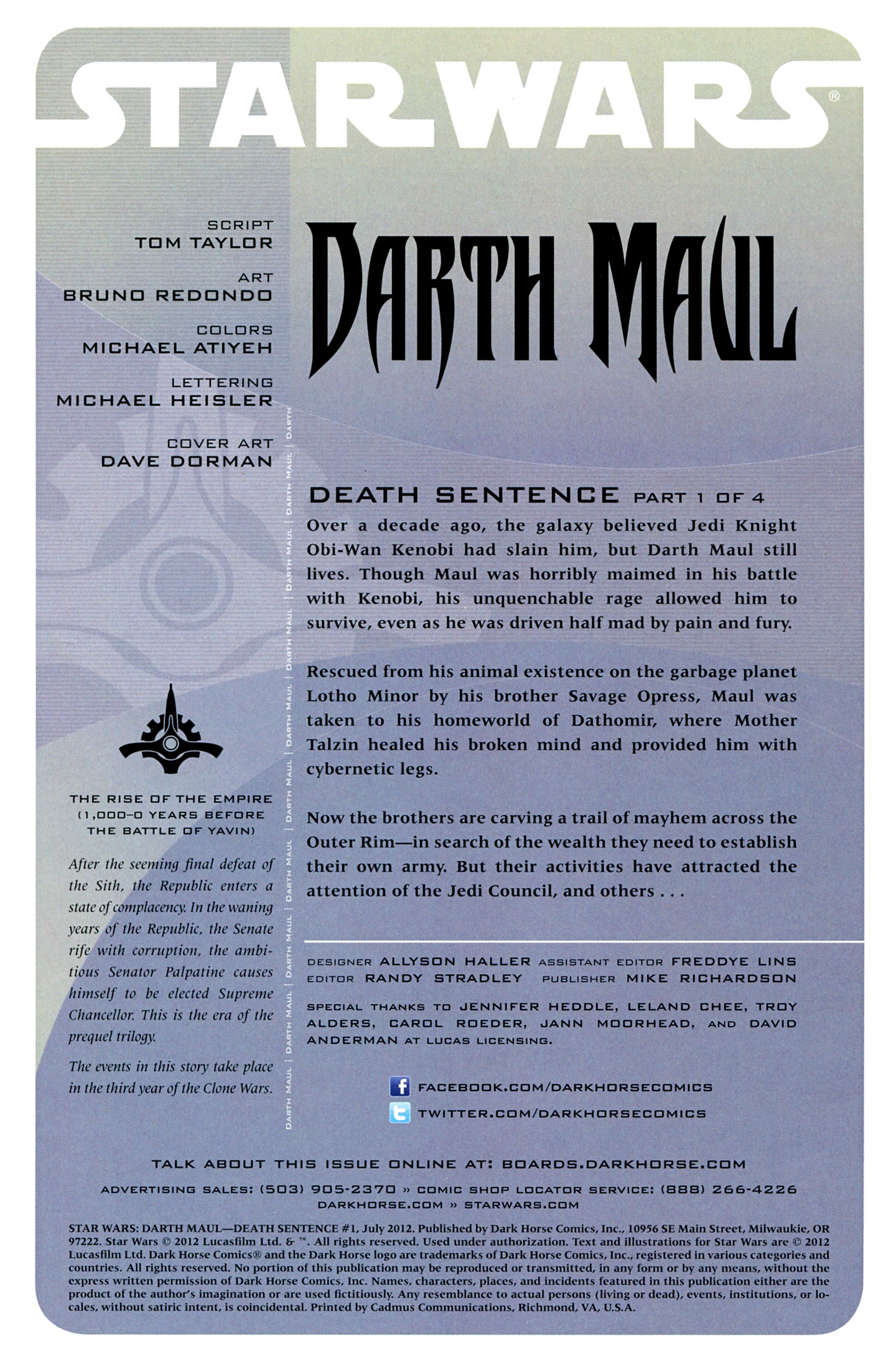 Star Wars: Darth Maul - Death Sentence Issue #1 - Page 2
