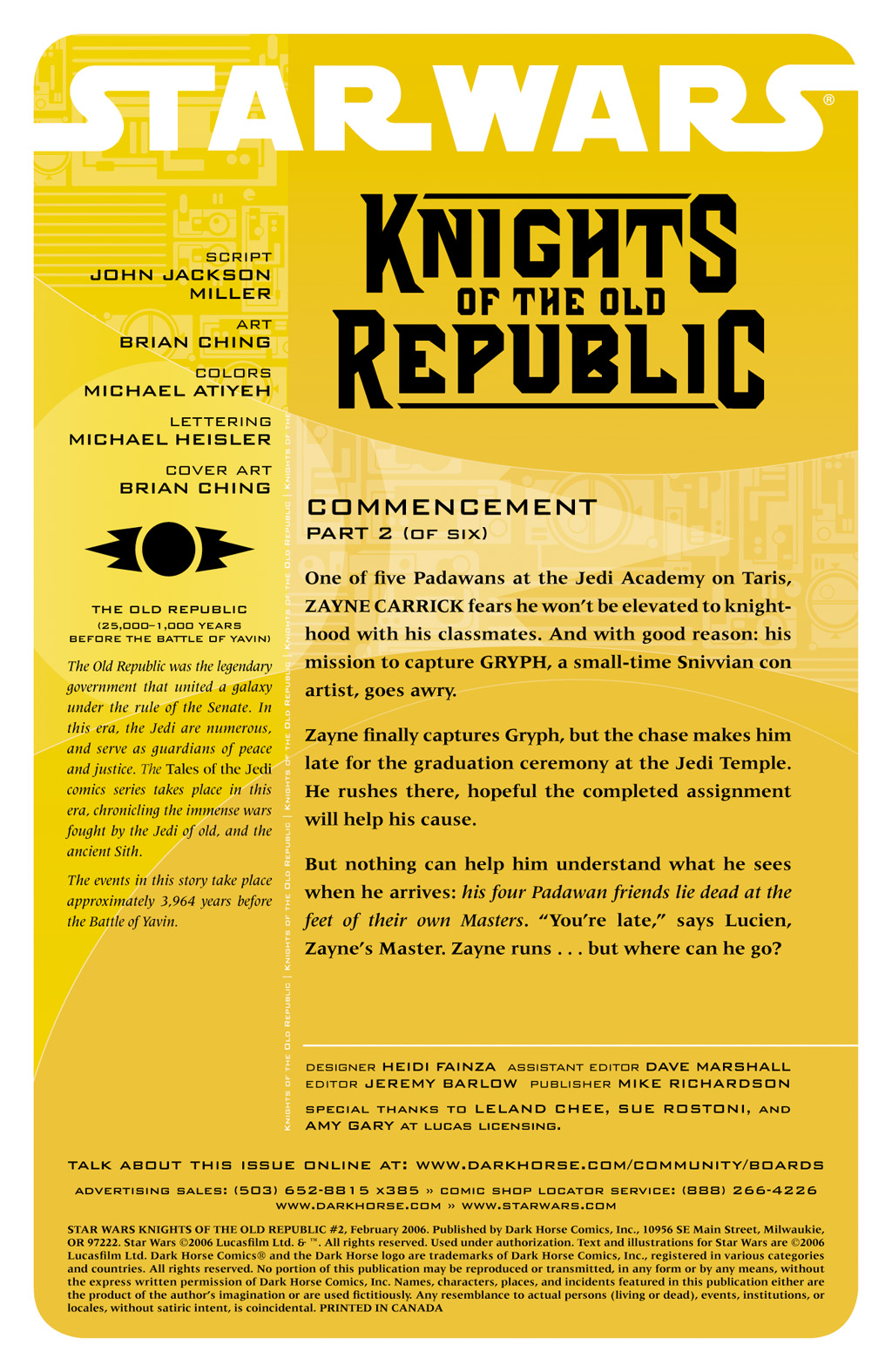 Star Wars: Knights Of The Old Republic Issue #2 - Page 2