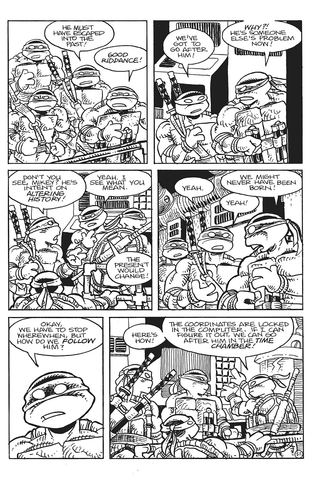 Teenage Mutant Ninja Turtles/Usagi Yojimbo: WhereWhen #1: Director’s Cut Full - Page 22