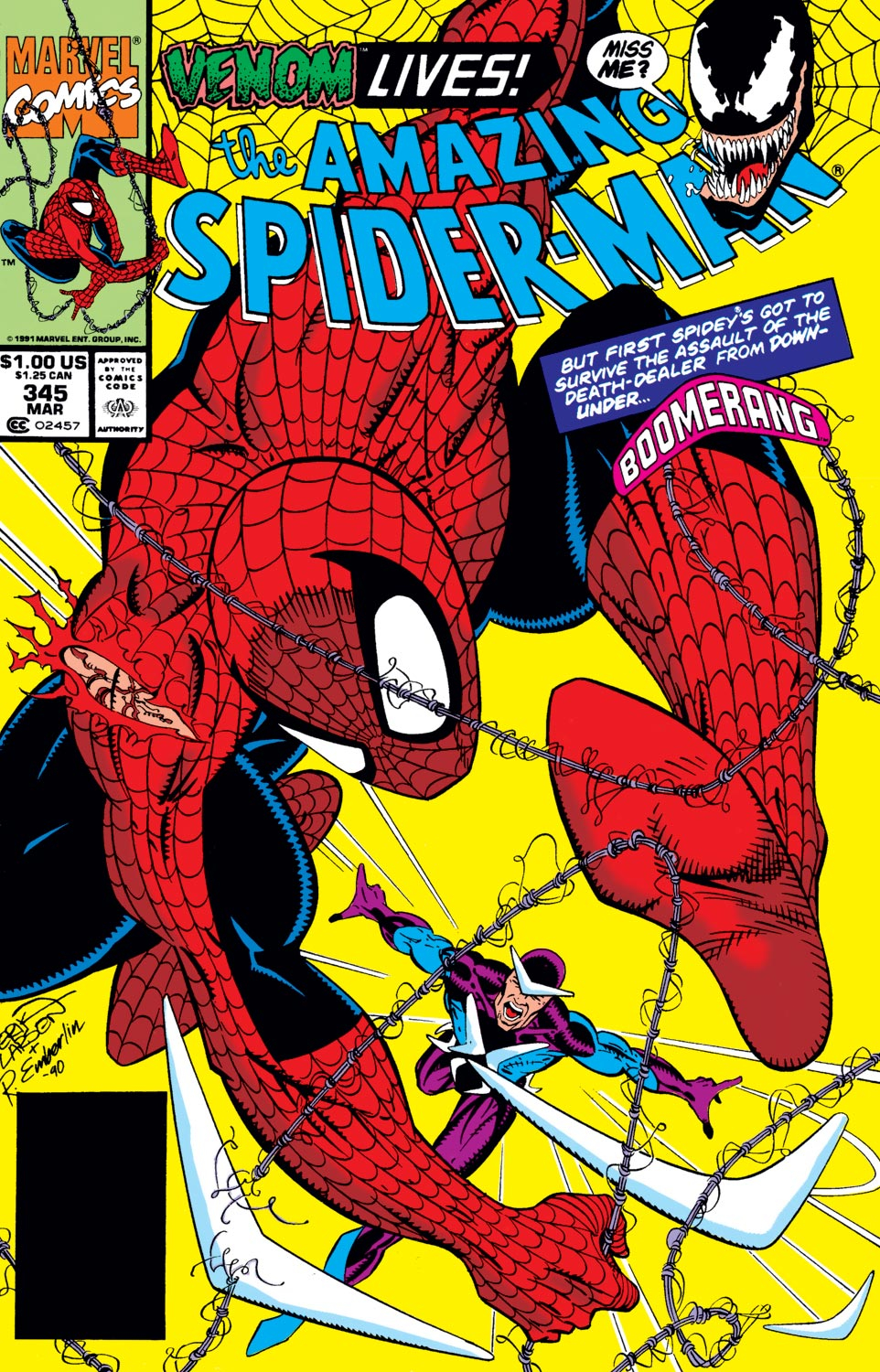 The Amazing Spider-Man (1963) Issue #345 - Page 1