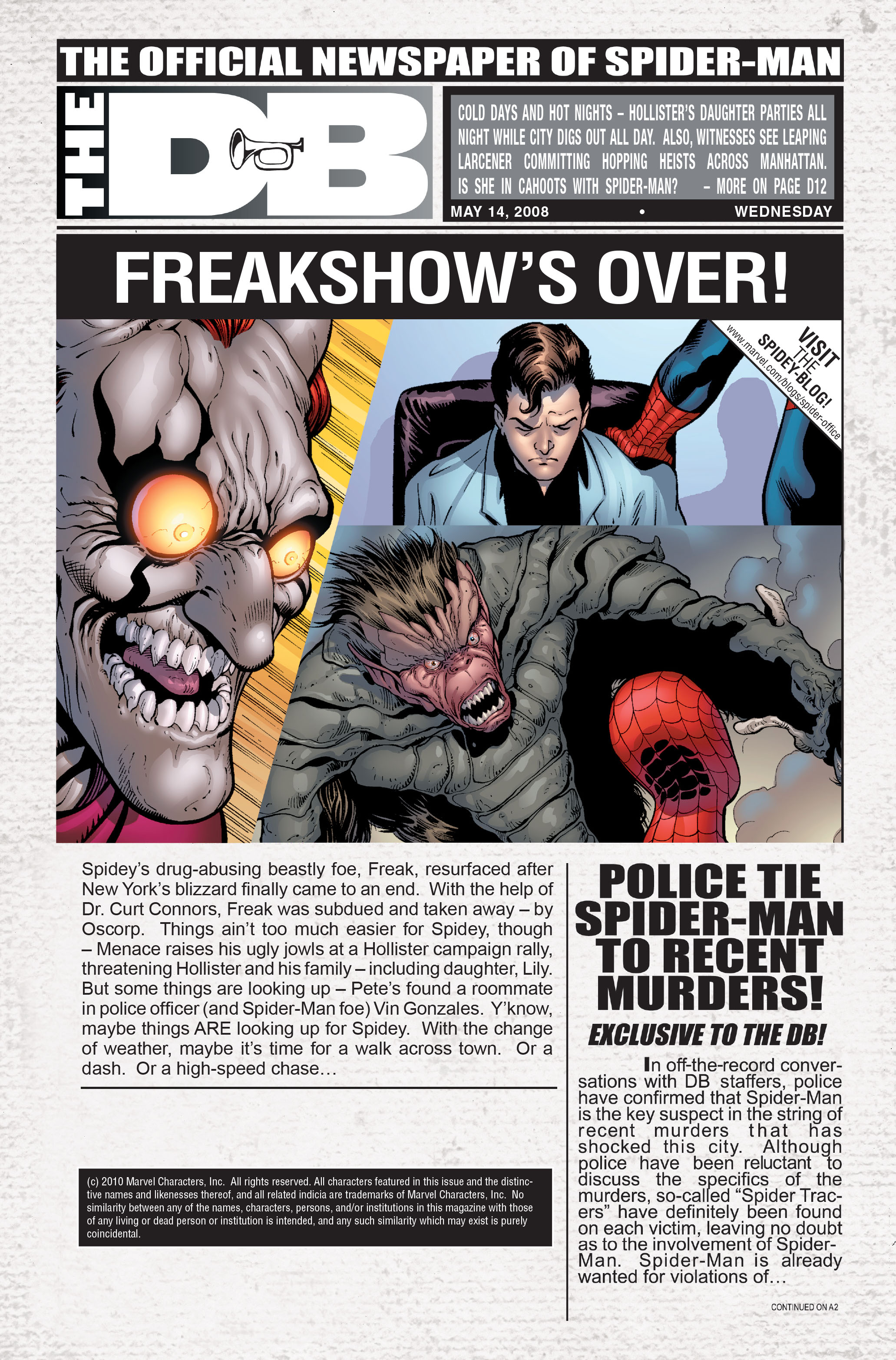 The Amazing Spider-Man (1963) Issue #559 - Page 2