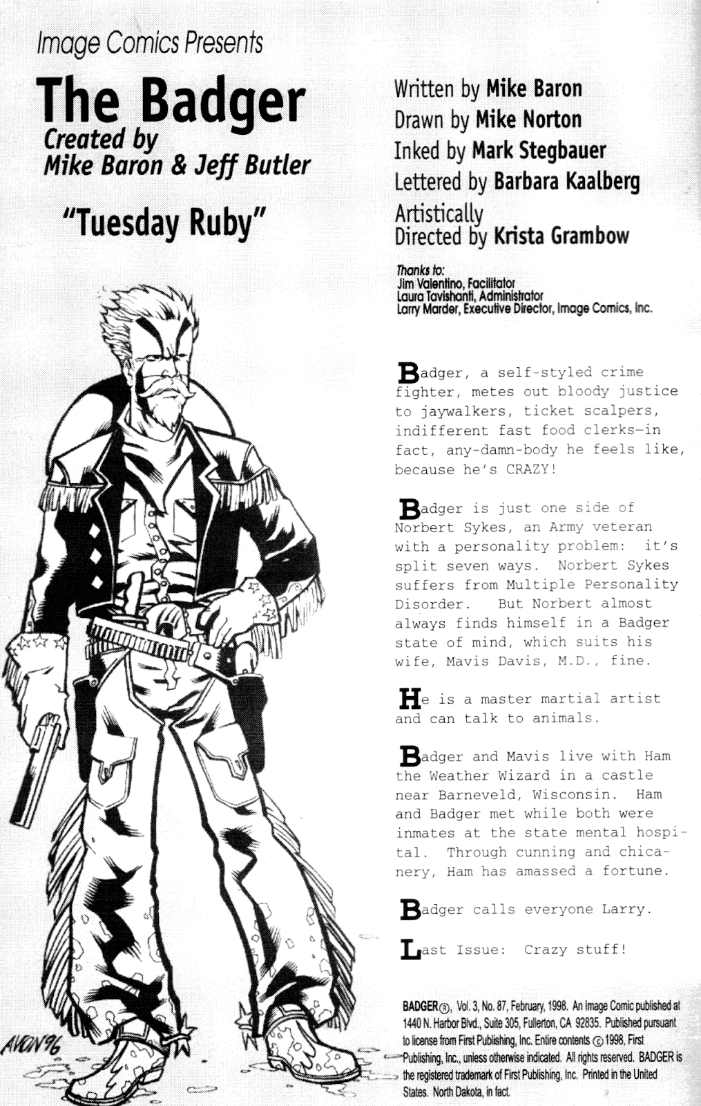 The Badger (1997) Issue #10 - Page 2