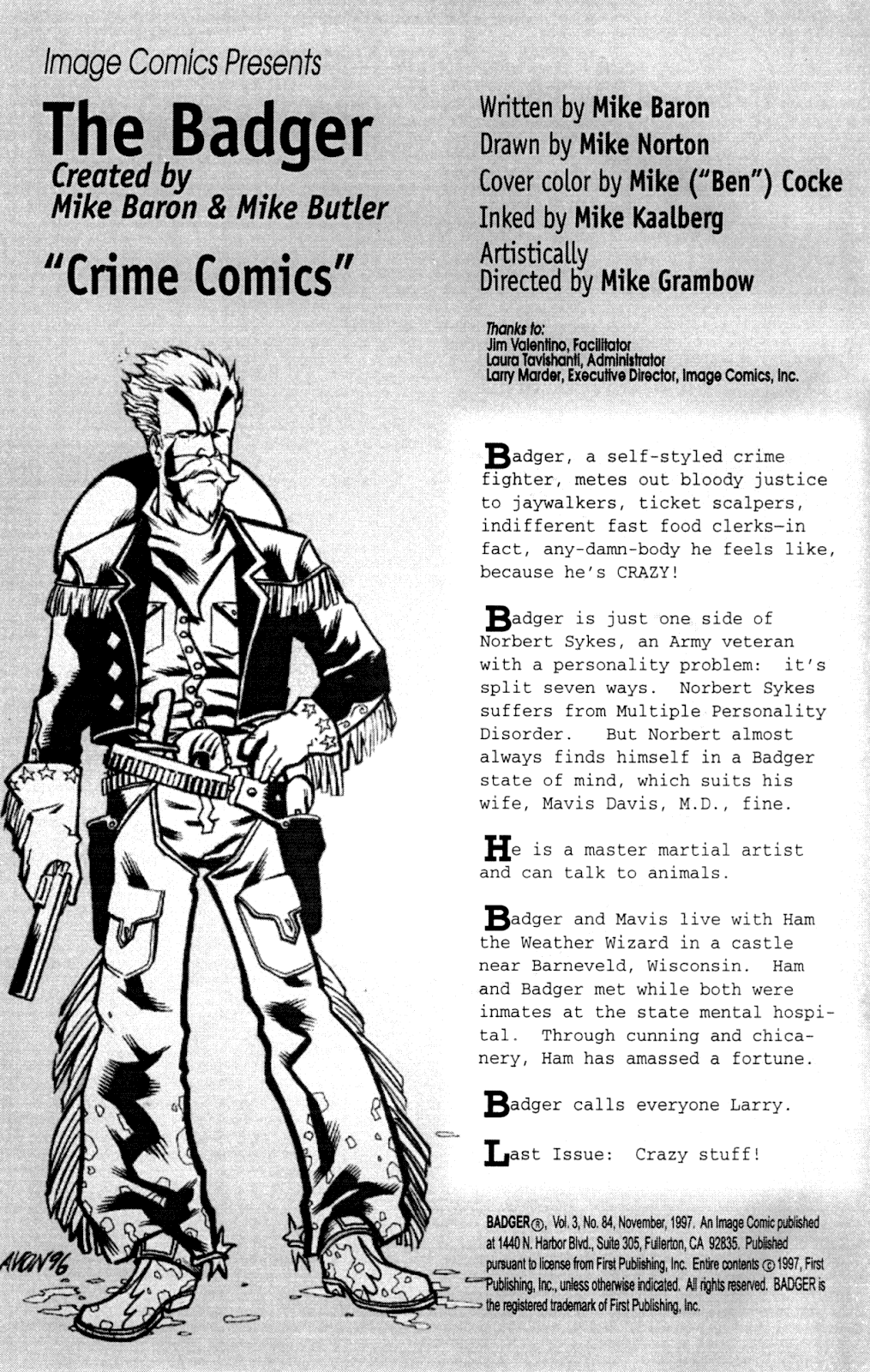 The Badger (1997) Issue #7 - Page 2