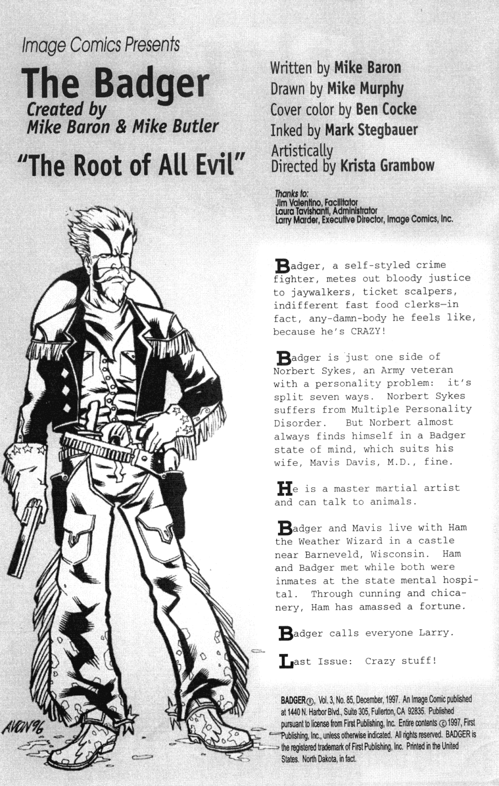 The Badger (1997) Issue #8 - Page 2