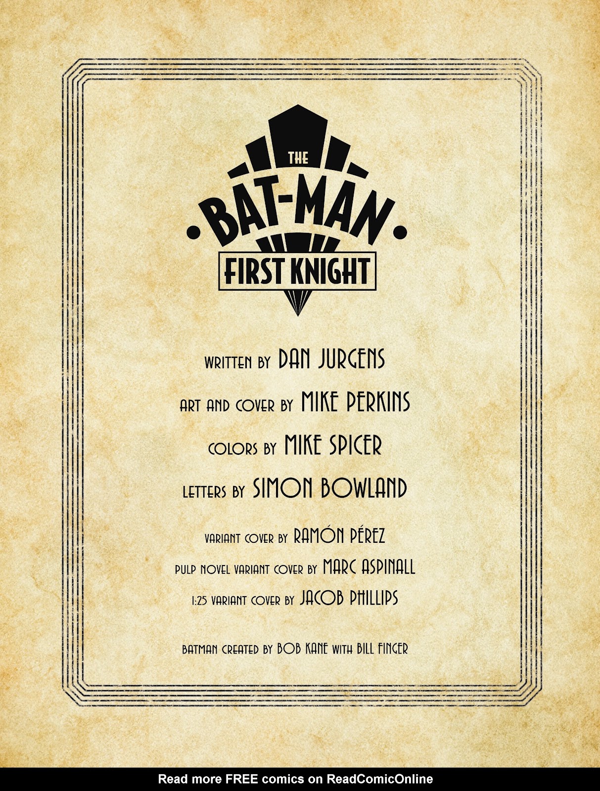 The Bat-Man: First Knight Issue #1 - Page 3