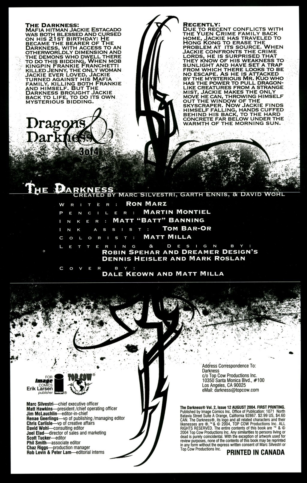 The Darkness (2002) Issue #12 - Page 2
