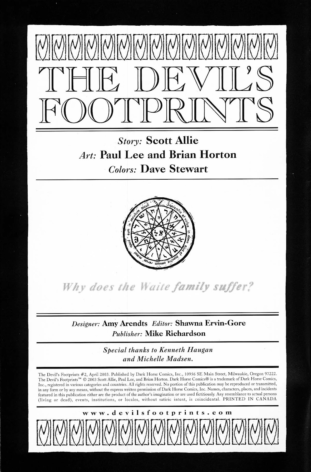 The Devil's Footprints Issue #2 - Page 2