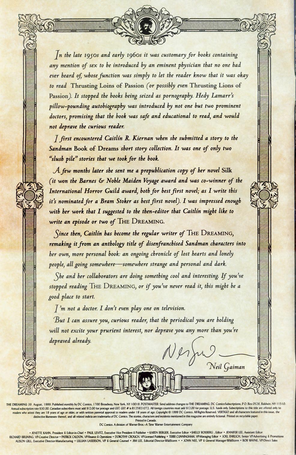 The Dreaming (1996) Issue #39 - Page 2