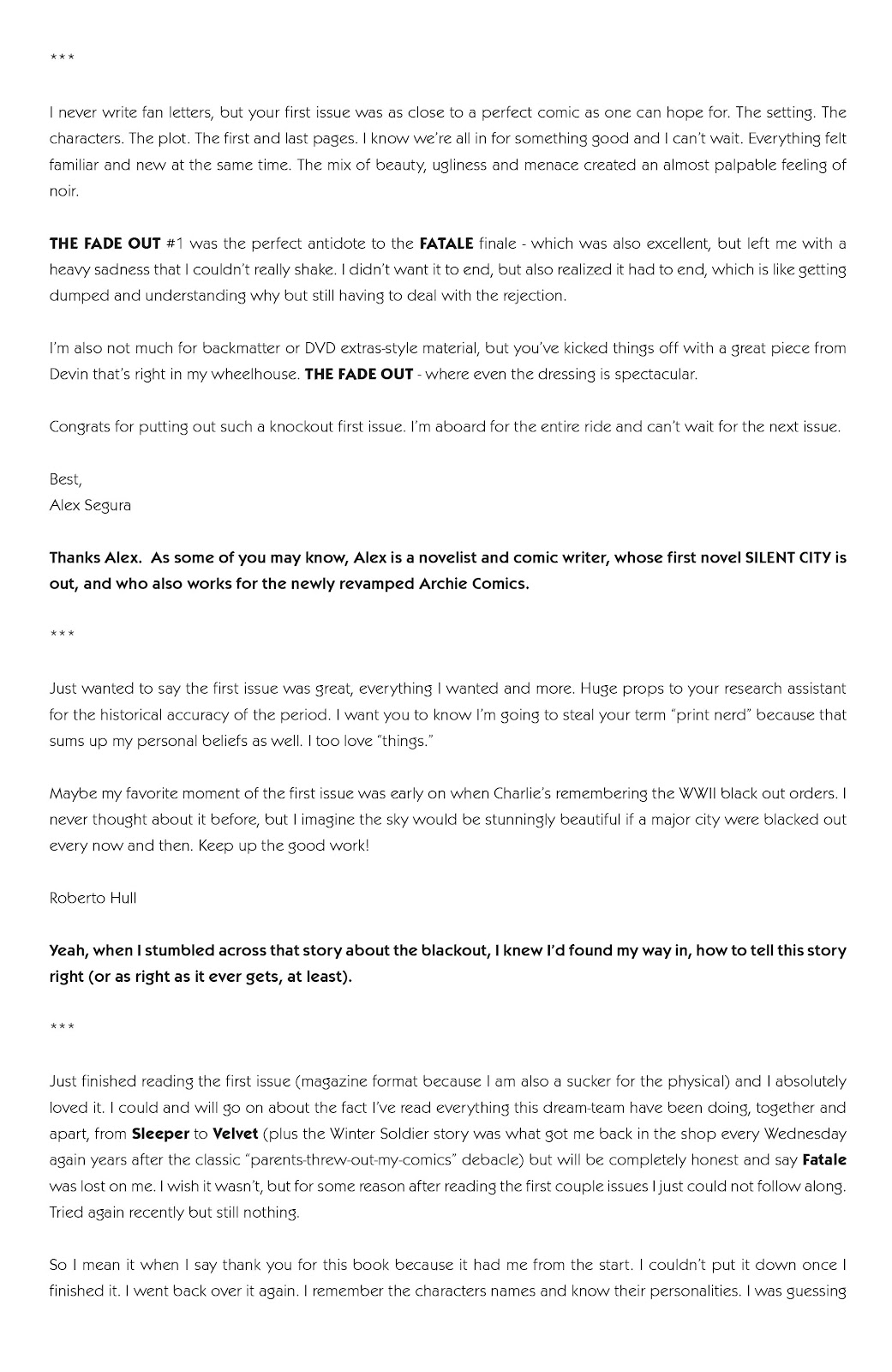 The Fade Out Issue #2 - Page 29