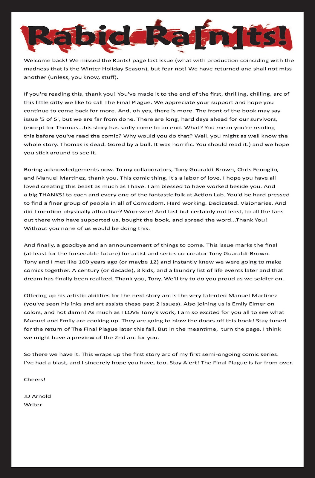 The Final Plague Issue #5 - Page 29