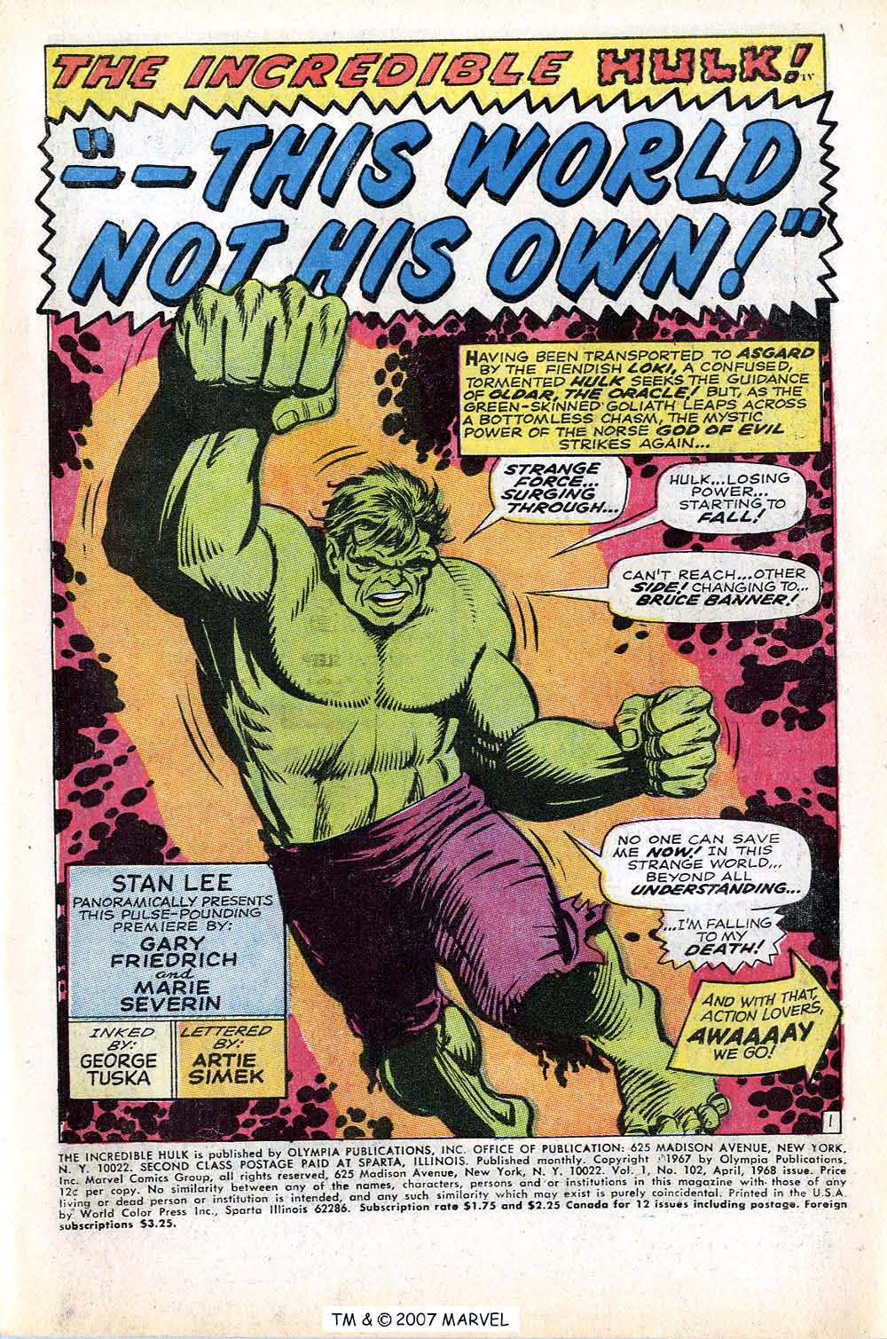 The Incredible Hulk (1968) Issue #102 - Page 3