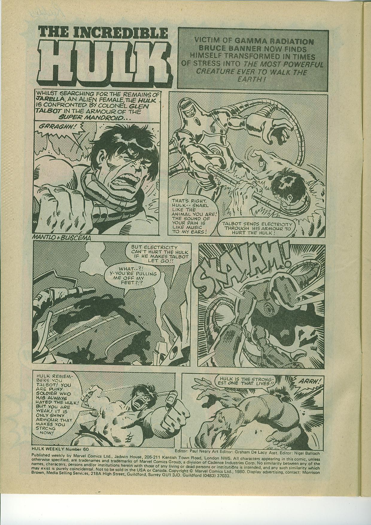 The Incredible Hulk Weekly Issue #60 - Page 2