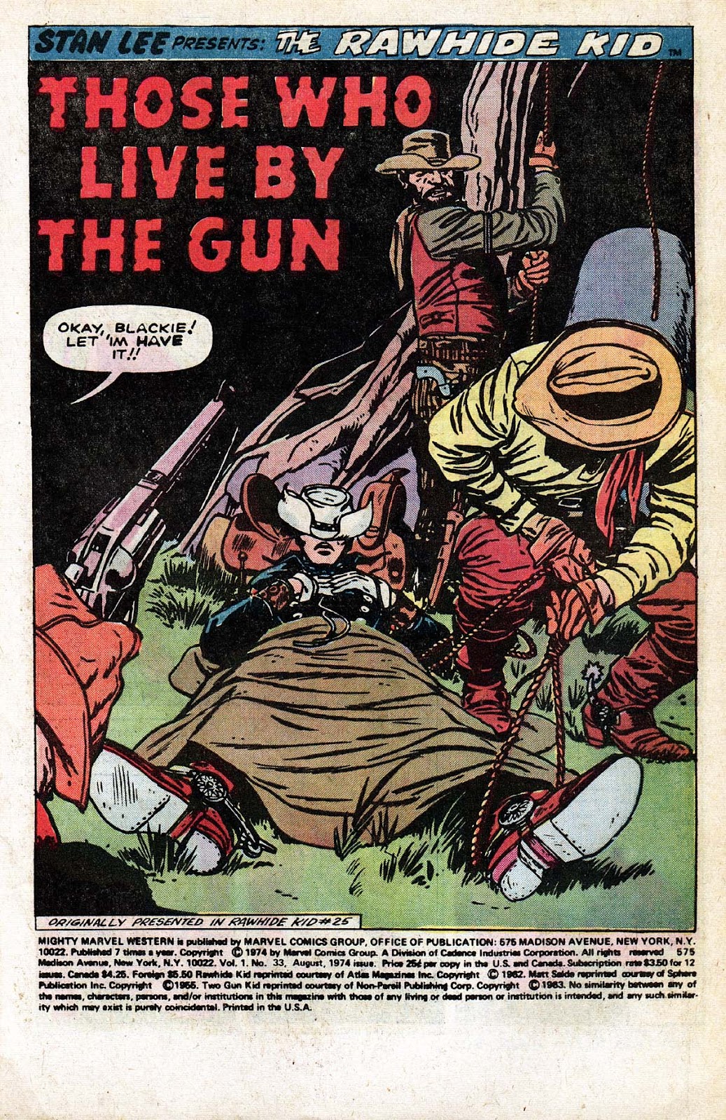 The Mighty Marvel Western Issue #33 - Page 2