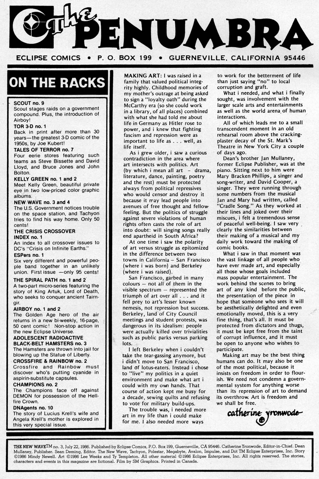 The New Wave Issue #3 - Page 2