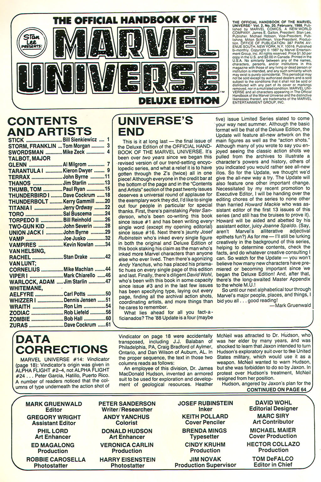 The Official Handbook of the Marvel Universe Deluxe Edition Issue #20 - Page 2