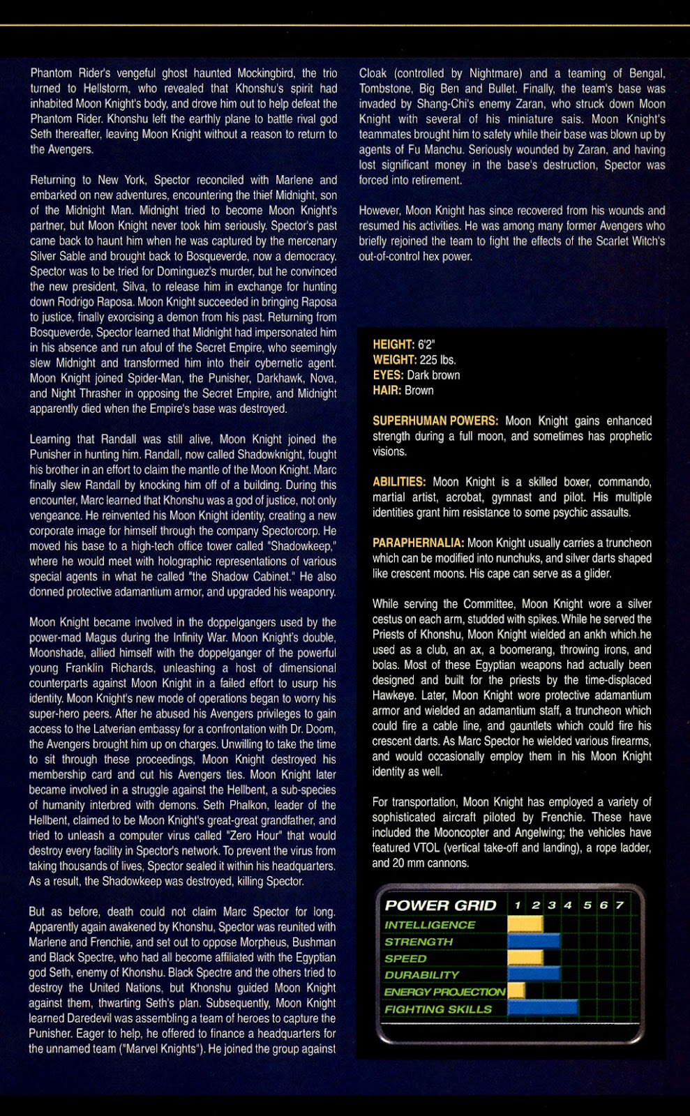 The Official Handbook of the Marvel Universe: Marvel Knights Full - Page 41
