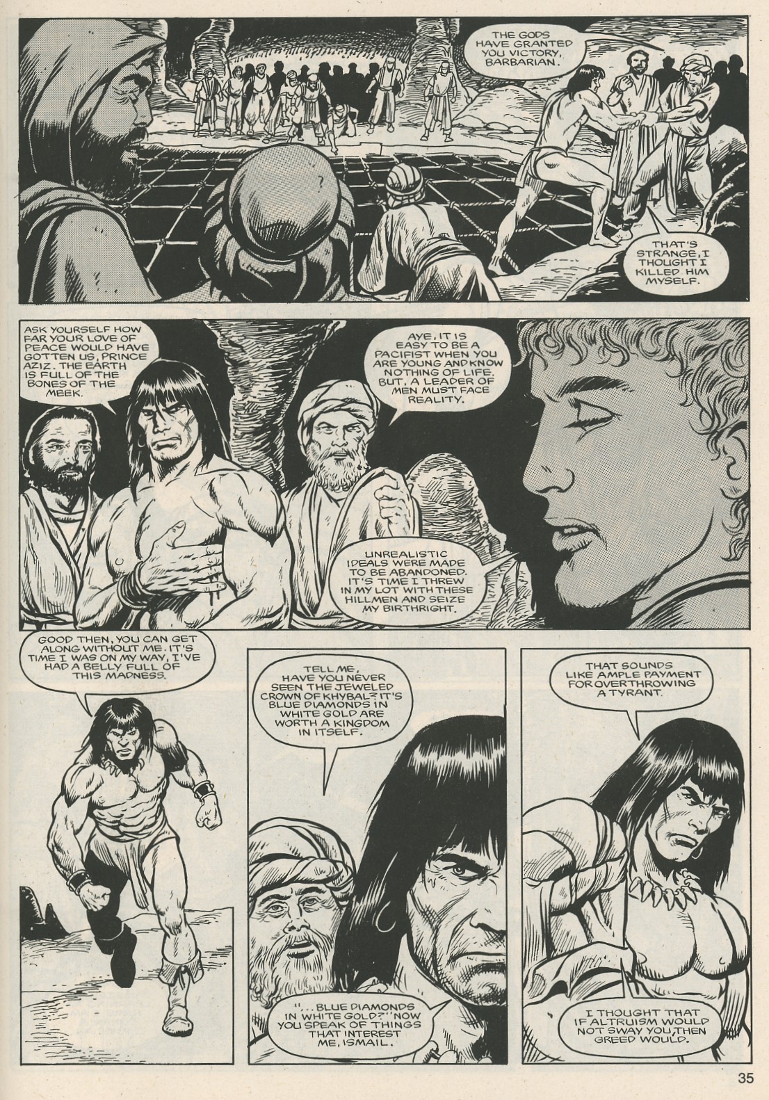 The Savage Sword Of Conan Issue #124 - Page 35