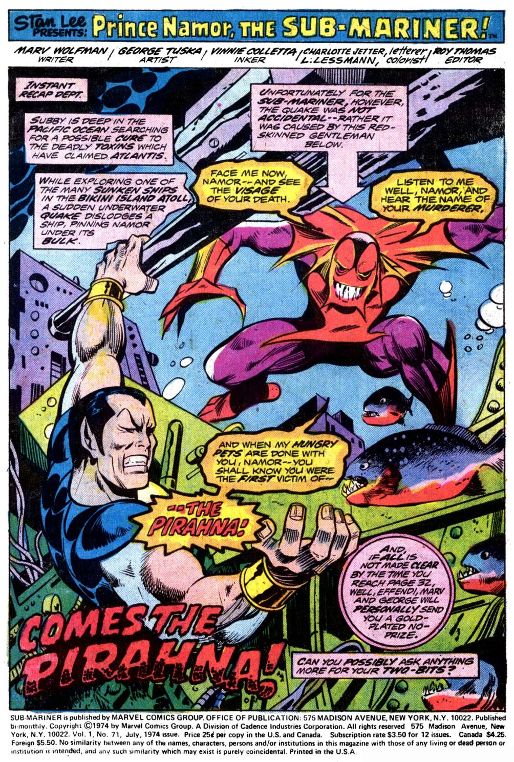 The Sub-Mariner Issue #71 - Page 3