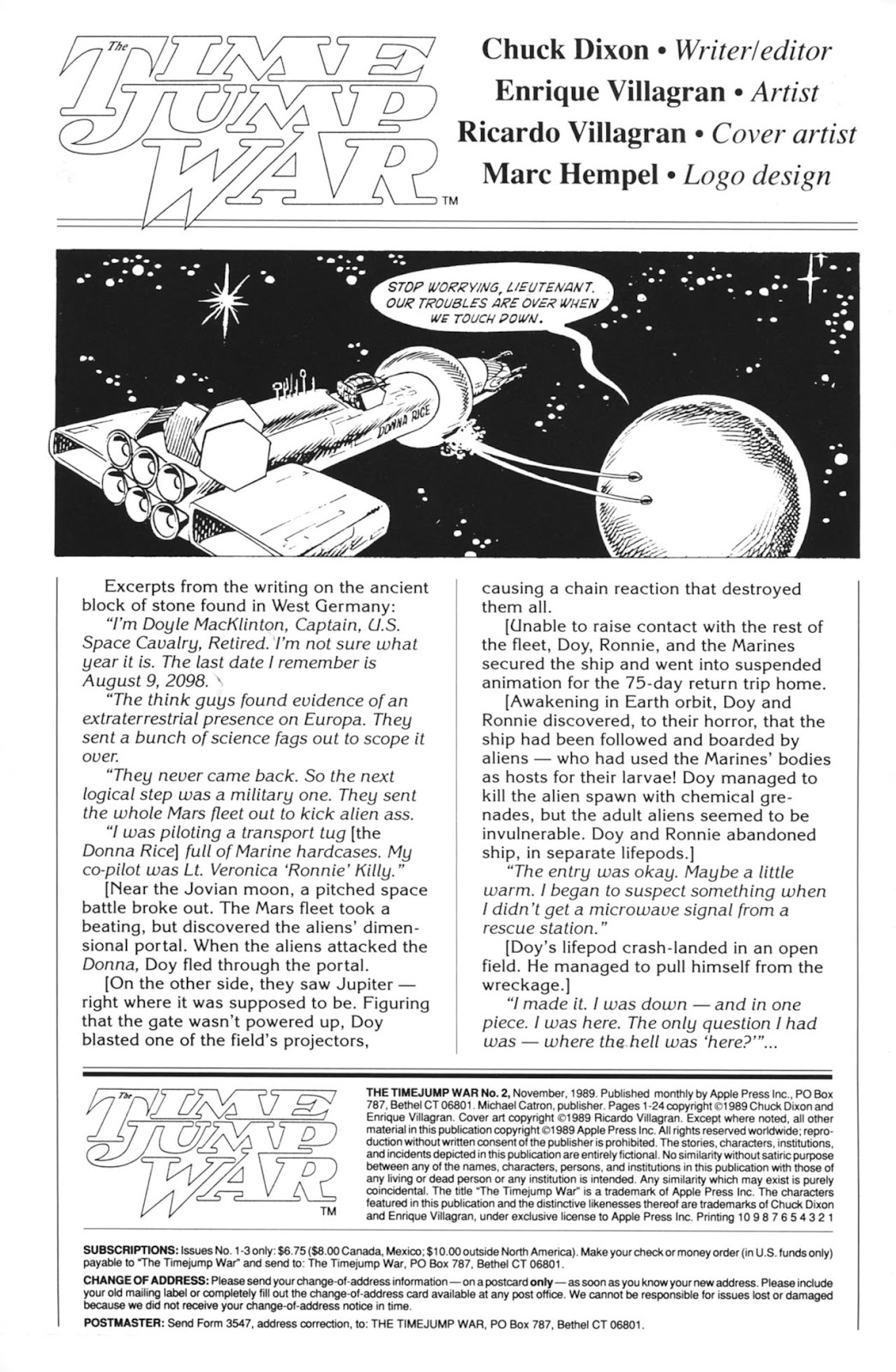 The Time Jump War Issue #2 - Page 2