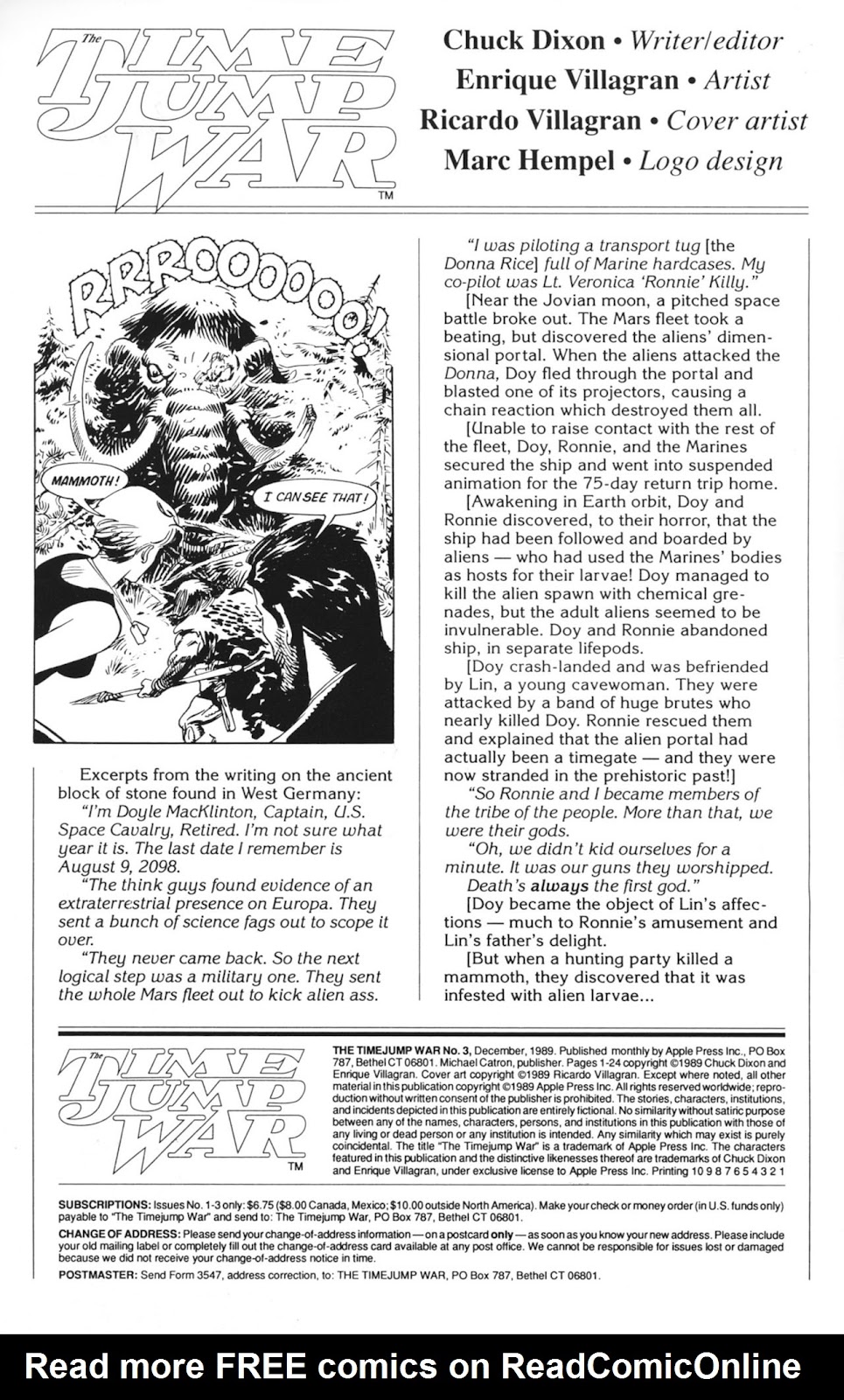 The Time Jump War Issue #3 - Page 2